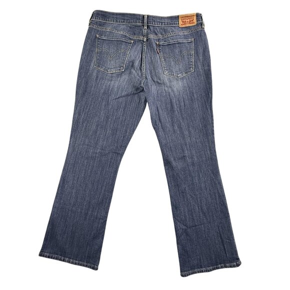 Levis 515 Jeans Womens 12 Bootcut Stretch Mid Rise W34 L29 Medium Wash Faded Y2K - Picture 2 of 16